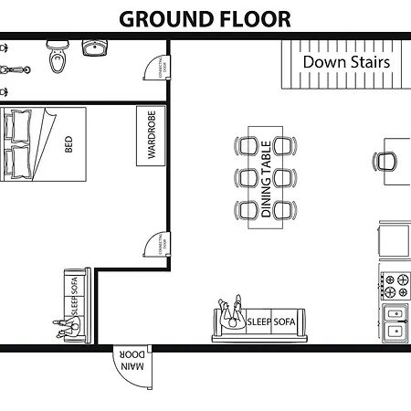Lejlighed Spacious, 3 Flat With Gym & Play Area Berlin