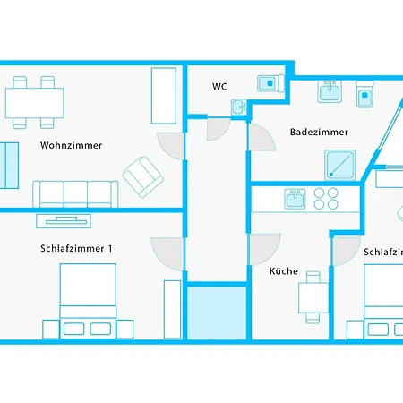 The Lachmann Vh, 2br One Living Up To 7 People ברלין