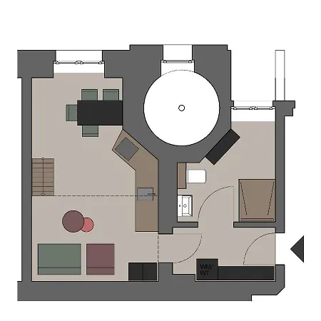 Appartement Loftbruecke, Am Platz Der Luftbruecke Berlijn