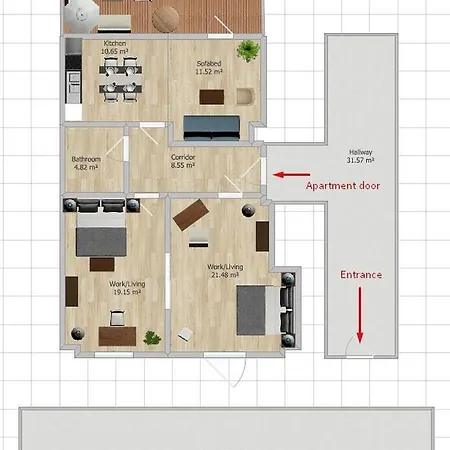 90sqm 2br Design Gem - Outdoor Terrace Apartment Berlin