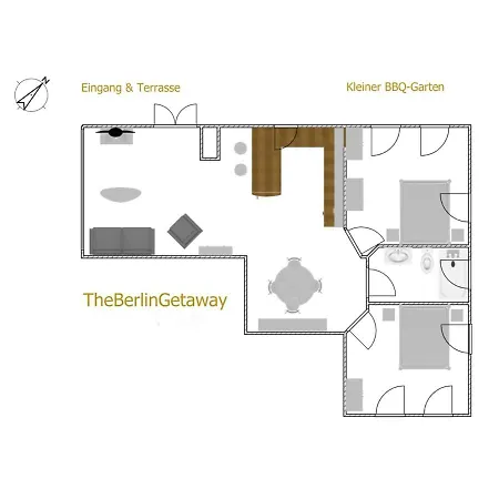 Apartament The Getaway / 80qm In Berlin's Historic Diplomatic Quarter *