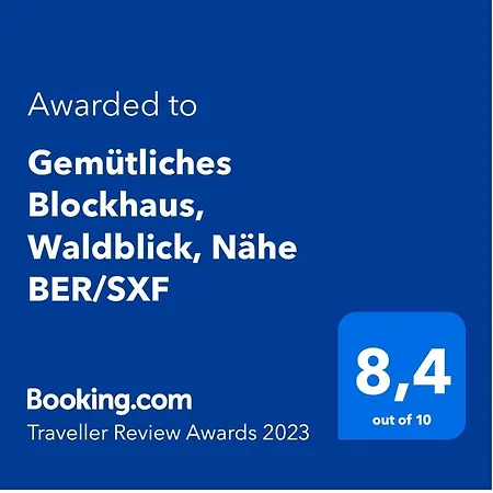 Gemuetliches Blockhaus, Waldblick, Naehe Ber/sxf Holiday home