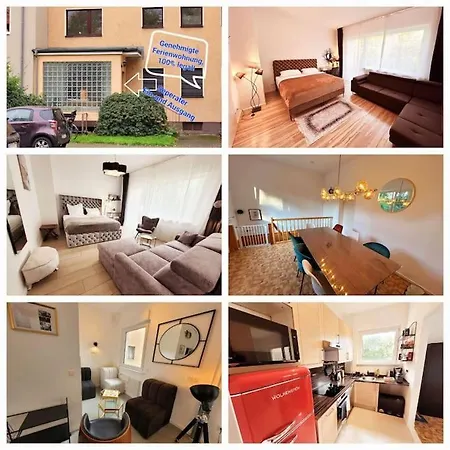 Apartment Duplex Ullstein- 4 Bedrooms, 2 Bathrooms, Living Room, 2 Parking Spaces, Boxspringbeds, Family & Business Apartment! Berlin