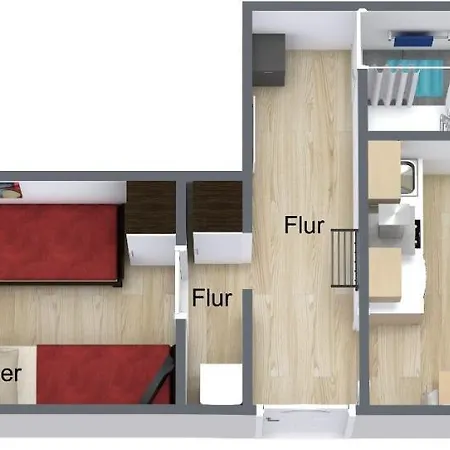 2rooms Flat/center/merto Apartment *
