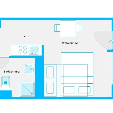 The Koburger Vh, For Up To 4 With High Bed Berlim