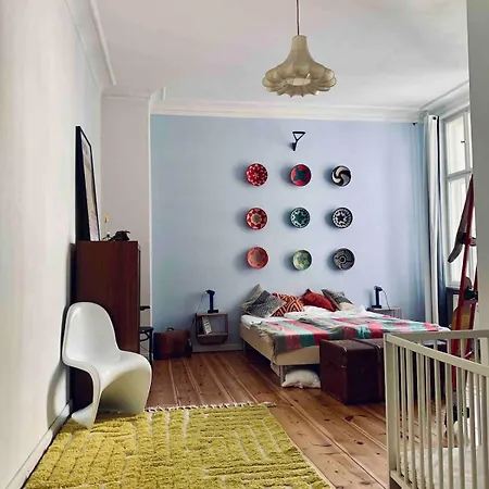 公寓 Colorful Design 2room W Balcony Next Maybachufer 柏林