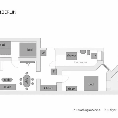 Appartamento S37 Room22 Bergmannkiez